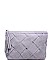 LUXURY ELEANOR WEAVED FAUX LEATHER CLUTCH BAG JY-13226ML