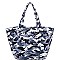 DESIGNER SOFT PADDED SHOPPER WITH COIN PURSE