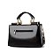 Patent Quality Embroidery Top Handle Satchel Bag