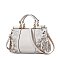 Patent Quality Embroidery Top Handle Satchel Bag