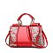 Patent Quality Embroidery Top Handle Satchel Bag WHOLESALE