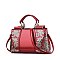 Patent Quality Embroidery Top Handle Satchel Bag