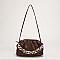 SOFT QUILTED LINKED CHAIN SATCHEL SHOULDER BAG