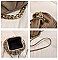SOFT QUILTED LINKED CHAIN SATCHEL SHOULDER BAG