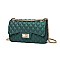 Stylish Quilted Matte Jelly Shoulder Bag Set