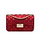 Stylish Quilted Matte Jelly Shoulder Bag Set