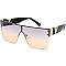 Pack of 12 Exposed Shield Sunglasses with Gold Detail Temples