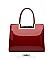 High Quality Metal Accent Patent Satchel