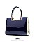 High Quality Metal Accent Patent Satchel