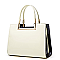 High Quality Metal Accent Patent Satchel