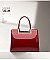 High Quality Metal Accent Patent Satchel
