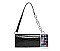 Long Crocodile Skin Cross-Body Shoulder Bag