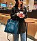 Genuine Leather Tote Shoulder Handbag