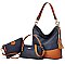 3 IN-1 Ring Accent Hobo Bag