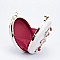 Charming 3D Accented Ring Handle Round Frame Satchel-Clutch