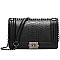 Trendy Snake Print Chain Strap Shoulder Bag
