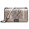 Trendy Snake Print Chain Strap Shoulder Bag