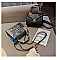 CROCODILE PRINT BUCKLED SCARFED CROSSBODY BAG