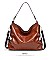 SOFT GLOSSY FASHION HOBO BAG