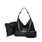 3-in-1 Hobo Shoulder Bag & Cross-Body With Wallet Set