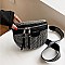 RHINESTONE ZIRCONIA CROSS-BODY & FANNY PACK