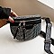 RHINESTONE ZIRCONIA CROSS-BODY & FANNY PACK