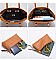 4 in 1 Trendy Striped Front Tote Bag & Clutch Set
