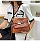 STYLISH ANIMAL PRINT SATCHEL