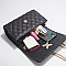 Quilted Pearl Accent Chained Shoulder Bag