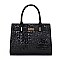 PATENT CROCODILE QUALITY PADLOCK SATCHEL