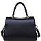 LUXURIOUS VEGAN LEATHER WILLA LONG STRAP SATCHEL JY17810