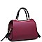 LUXURIOUS VEGAN LEATHER WILLA LONG STRAP SATCHEL JY17810