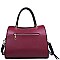 LUXURIOUS VEGAN LEATHER WILLA LONG STRAP SATCHEL JY17810