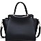 LUXURIOUS VEGAN LEATHER GREYSON LONG STRAP SATCHEL JY17811