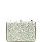 POSH LUXURY EDITH GLITTER BOX CLUTCH WITH SLING CHAIN JY-18389G