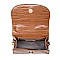 LUXURY MODERN CROC TALIA FAUX LEATHER CROSSBODY BAG