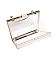TRENDY POLLY CLEAR EVENING HANDLE CLUTCH BAG