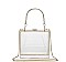 TRENDY POLLY CLEAR EVENING HANDLE CLUTCH BAG