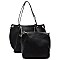 Fashion 2 Handles Satchel & Crossbody Bag Set