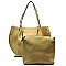 Fashion 2 Handles Satchel & Crossbody Bag Set