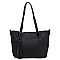 2-in-1 Pebble Textured Shopper Bag
