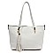 2-in-1 Pebble Textured Shopper Bag