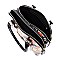 2-in-1 Magazine Cover Collage Dome Satchel Wallet Set