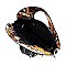 2-in-1 Magazine Cover Collage Round Satchel Wallet Set