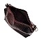 Ostrich Embossed Turn-Lock Accent 3 in 1 Tote Wallet MH-LF1402W