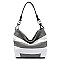 Fashion Striped Classic Bucket Bag