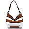 Fashion Striped Classic Bucket Bag