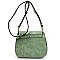 Tassel Accent Braided Cross Body Saddle Bag MH-CTEA0004
