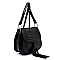 Tassel Accent Braided Cross Body Saddle Bag MH-CTEA0004