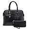 Ostrich Croc 2-in-1 Dome Satchel
